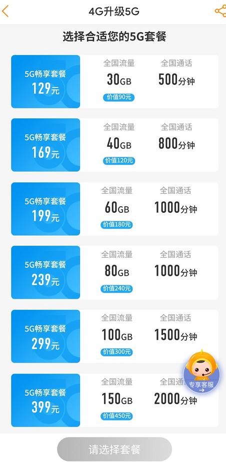 三大运营商公布5G套餐：最便宜128元起