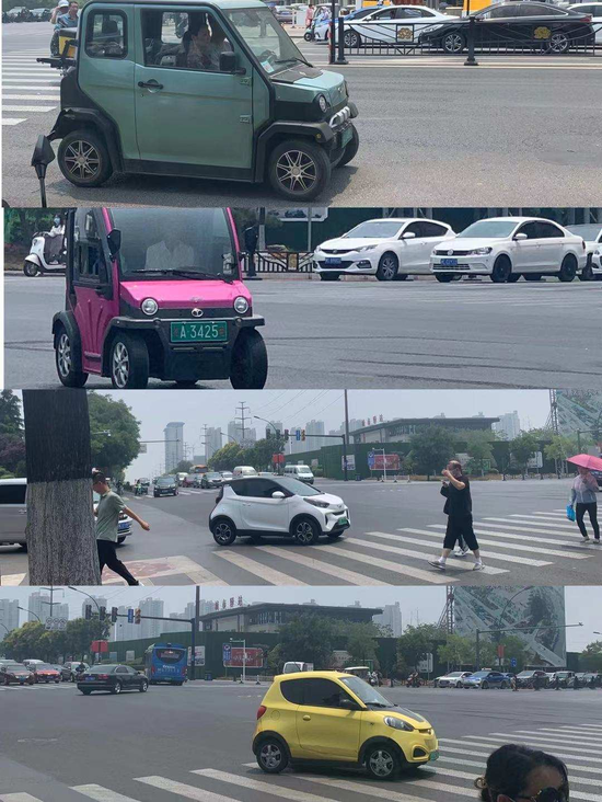 洛阳街头的各式新能源电动车 图片来源 / 燃财经拍摄