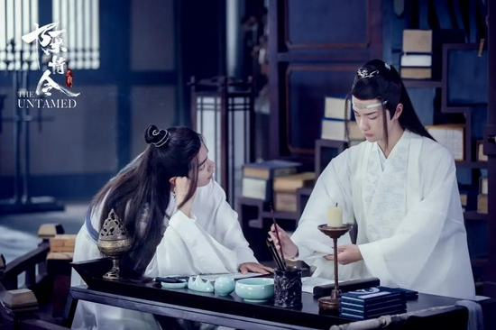 《陈情令》超前点播收益达到1.56 亿元。图片来源：片方海报