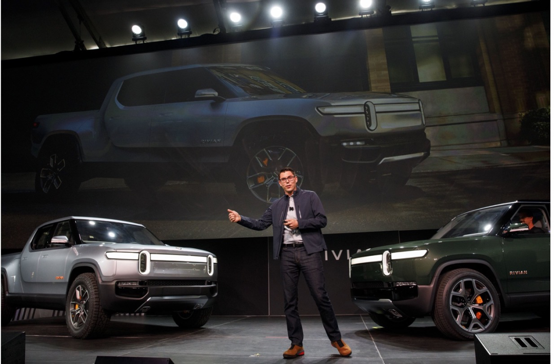 2018年洛杉矶车展上的Rivian，图片来自于Time Magazine