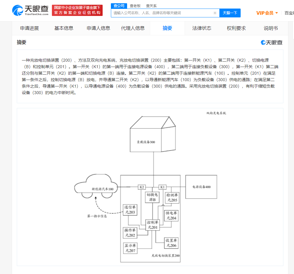 华为获新能源车双向充电专利授权