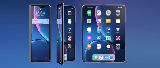 ▲折叠屏iPhone概念图