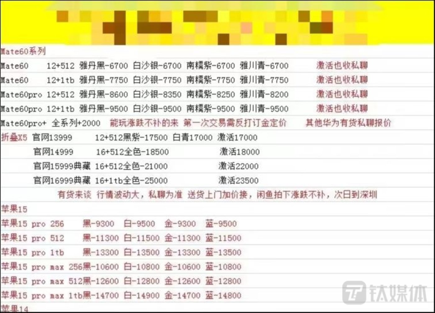 一手收购价