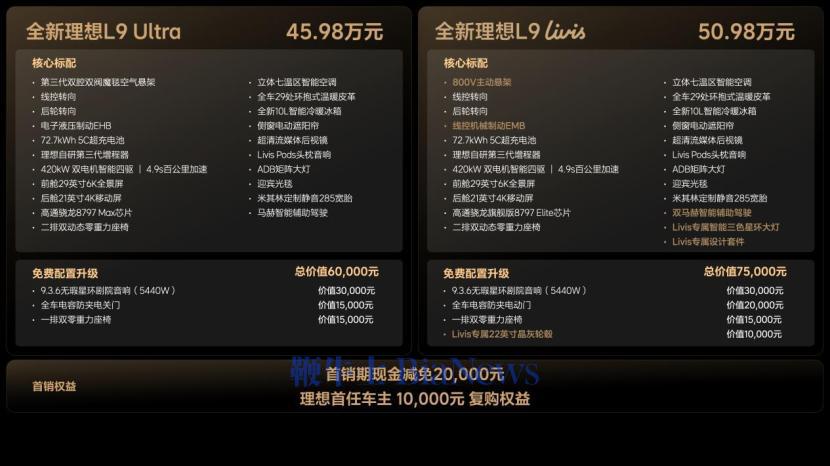 全新一代理想L9正式发布,45.98万起售