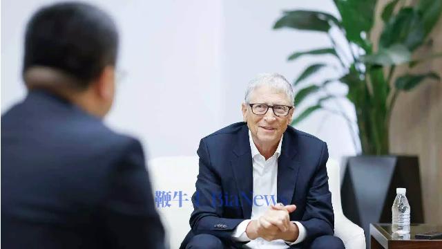 2026年2月盖茨在上海接受第一财经记者专访 （第一财经资料图）