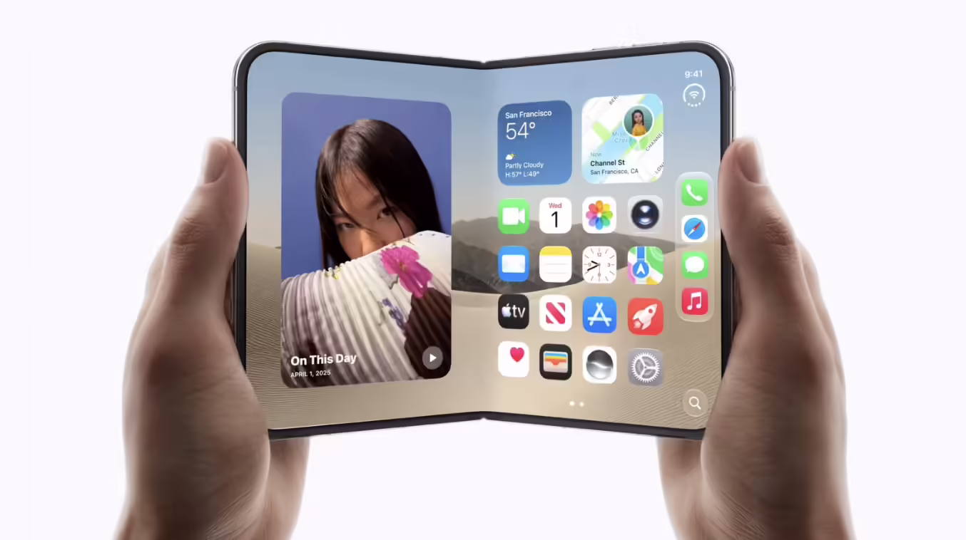 苹果介绍旗下首款折叠屏手机 iPhone Duo 设计理念:灵感源自纸质笔记本尺寸、铰链阻尼拥有“可变扭矩曲线”